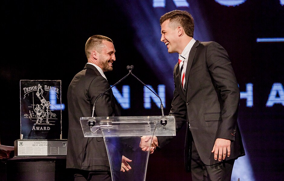 Young gun Rowan Marshall's breakout year saw him feature heavily in the Saints' night of nights. - St Kilda Saints,Rowan Marshall